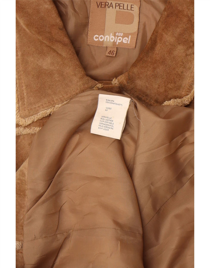 Giacca Donna Scamosciata Conbipel IT 46 Large Pelle Marrone