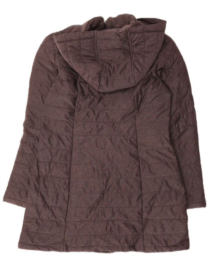 Cappotto imbottito con cappuccio da donna Nautica UK 10 piccolo poliestere grigio