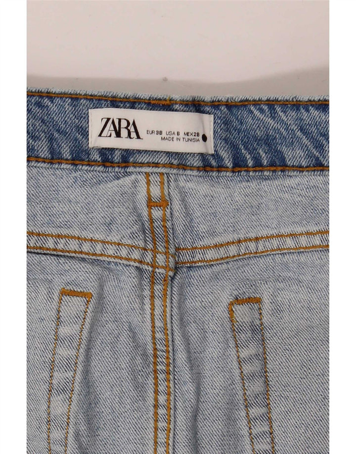 Gonna in denim da donna Zara EU 38 piccola W28 blu