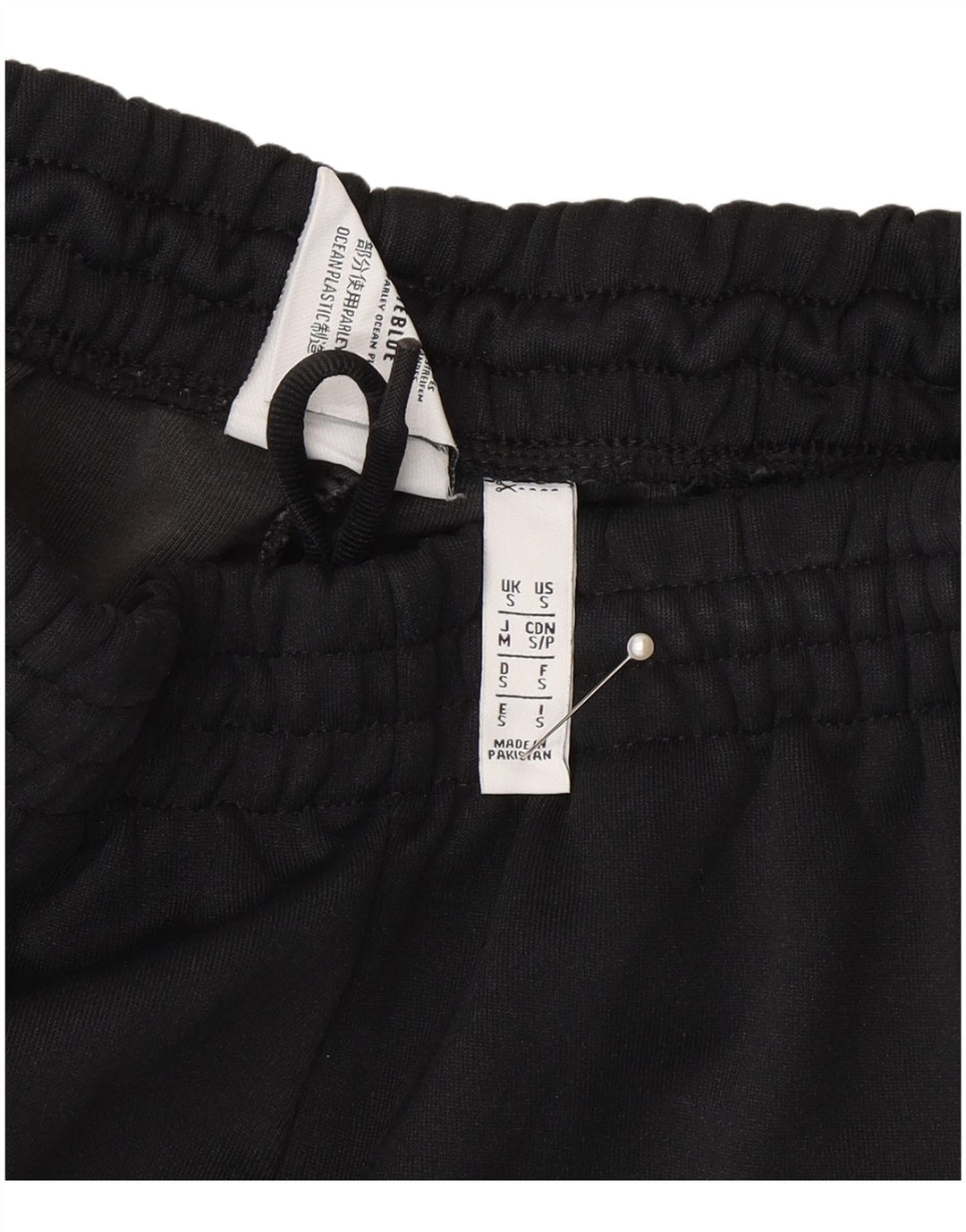 Pantaloni da tuta da uomo Adidas Joggers piccoli in poliestere nero