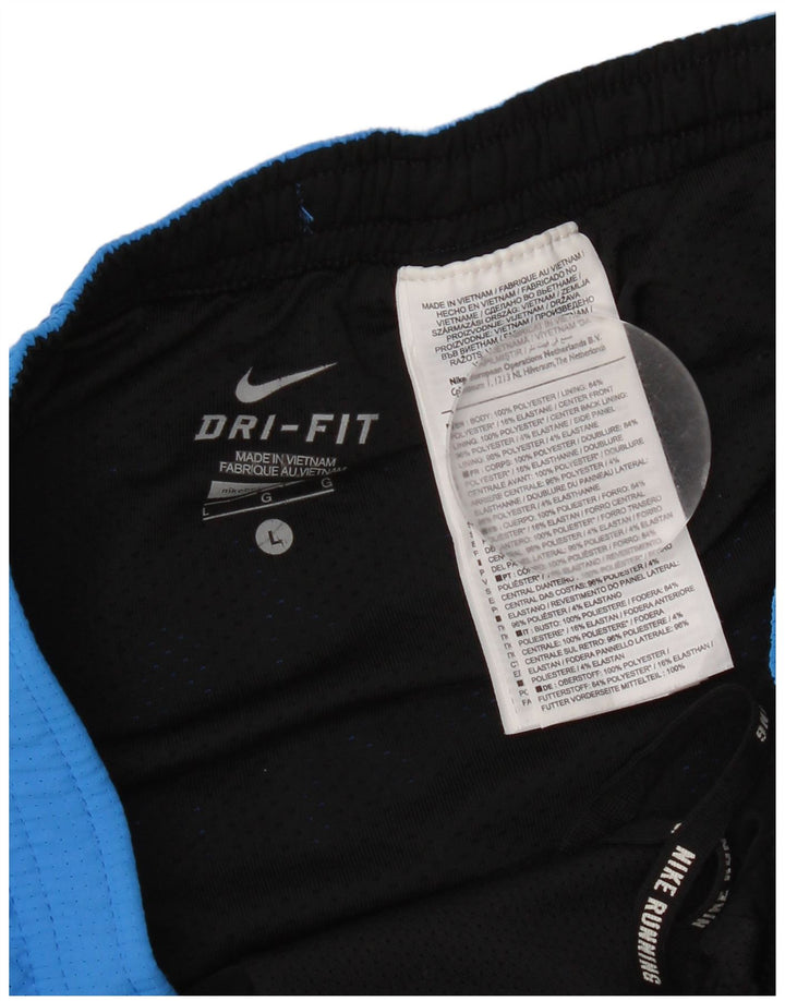 Pantaloncini sportivi Nike Dri Fit da uomo, grandi, in poliestere blu