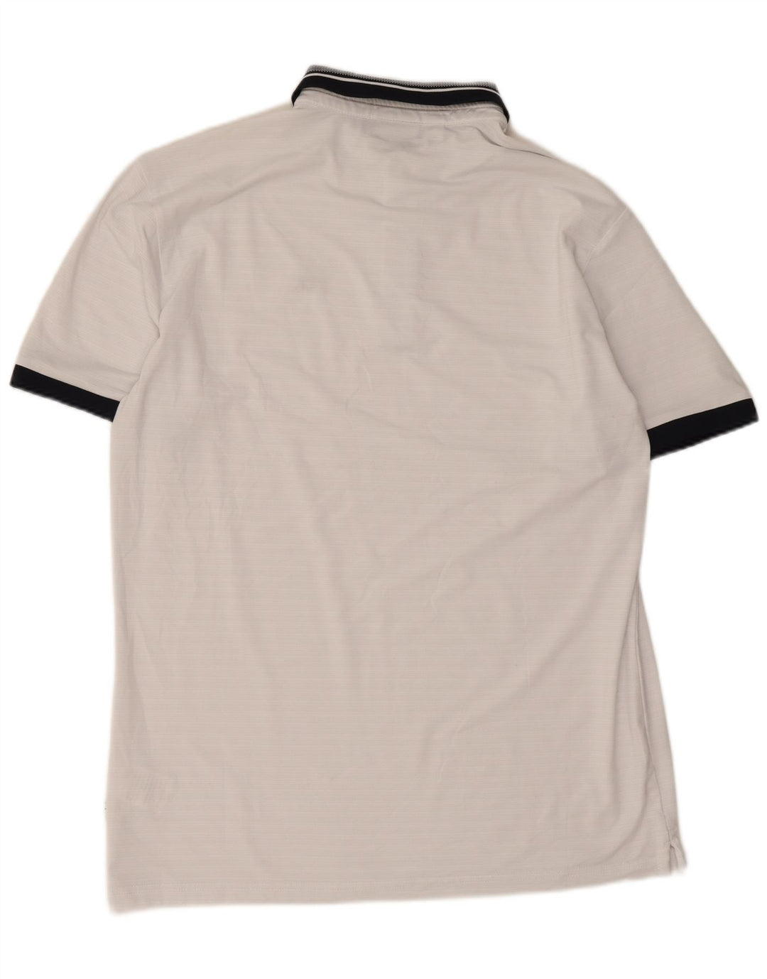 Polo da golf da uomo Calvin Klein in poliestere color block bianco medio
