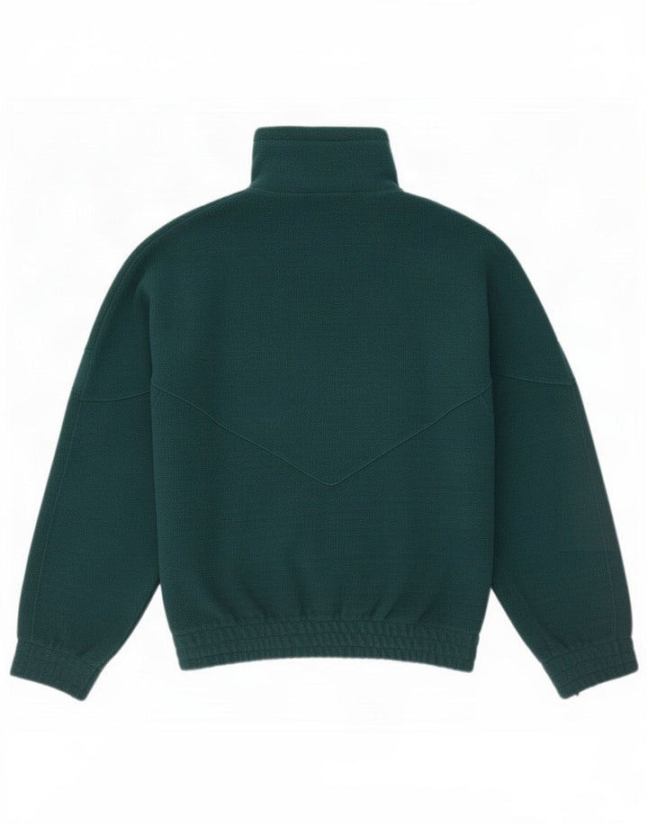 Maglione in pile da uomo Gabor con zip e collo verde medio