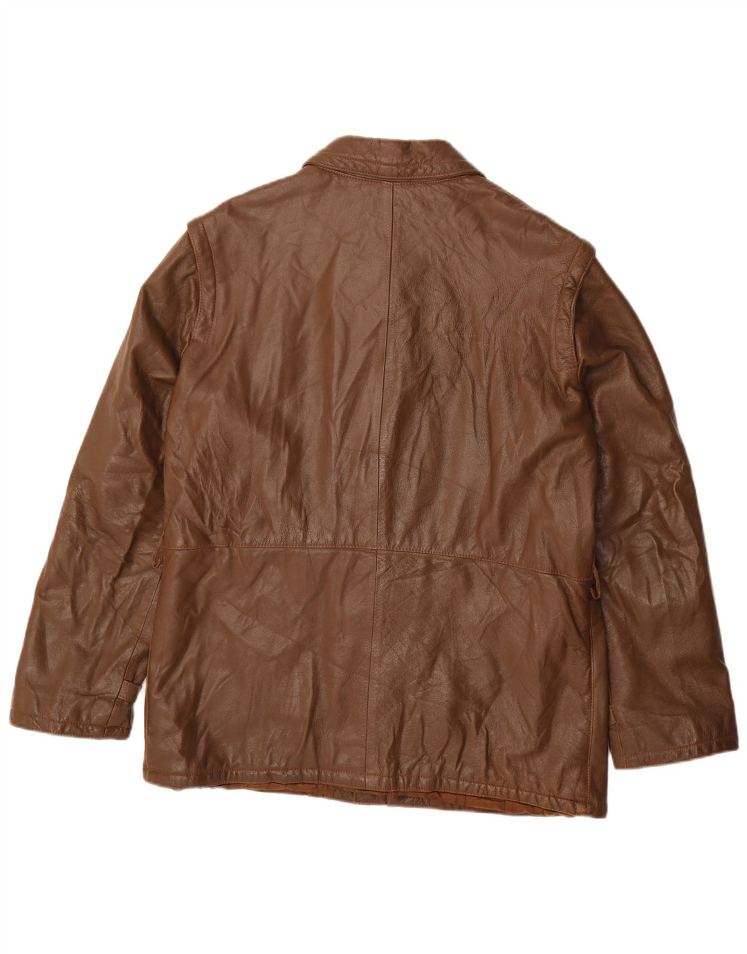 Giacca in pelle da uomo VINTAGE IT 52 XL Marrone