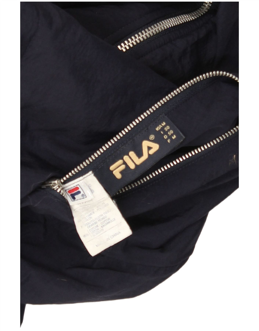 Giacca reversibile da uomo FILA con cappuccio IT 50 Large Blu Navy Colourblock