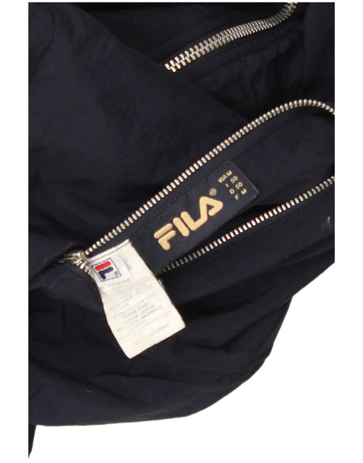 Giacca reversibile da uomo FILA con cappuccio IT 50 Large Blu Navy Colourblock
