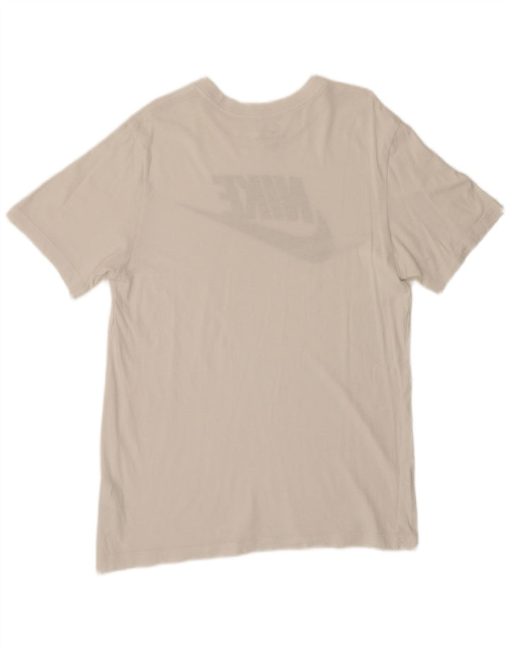 T-shirt grafica da uomo Nike Top in cotone bianco medio