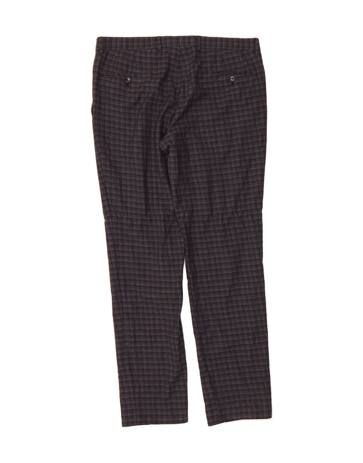 JOOP Mens Slim Chino Trousers W36 L31  Grey Check Vintage Joop and Second-Hand Joop from Messina Hembry 