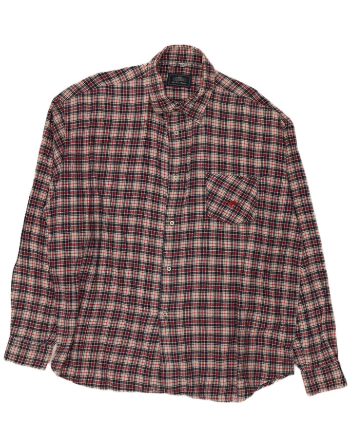 Charro Camicia da uomo in flanella XL in cotone a quadri multicolore