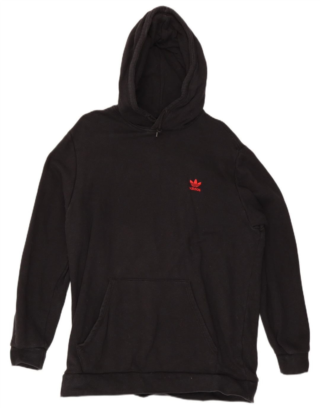 Felpa con cappuccio da uomo ADIDAS XL in cotone nero