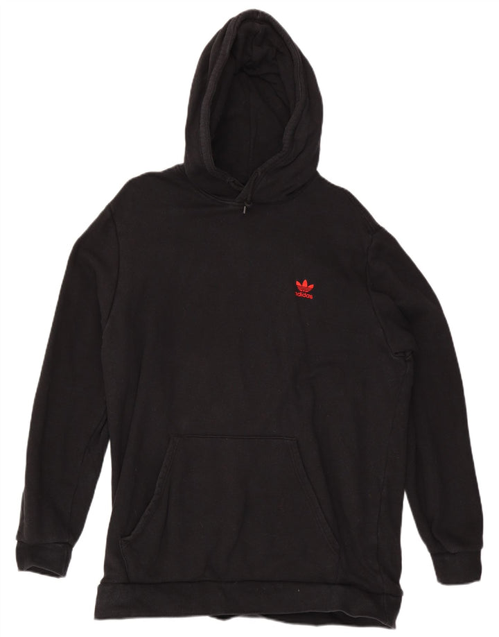 Felpa con cappuccio da uomo ADIDAS XL in cotone nero