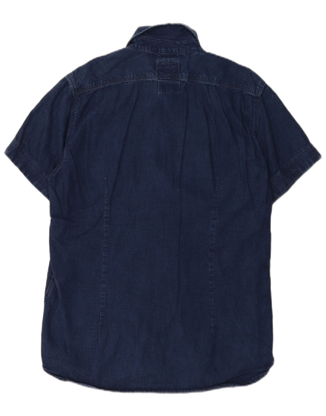 Camicia di jeans a maniche corte da uomo G-STAR XL in cotone blu navy