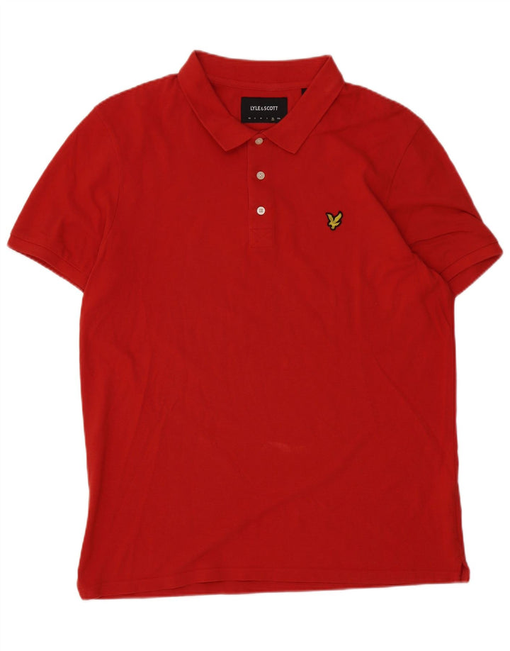 Polo da uomo Lyle & Scott XL in cotone rosso