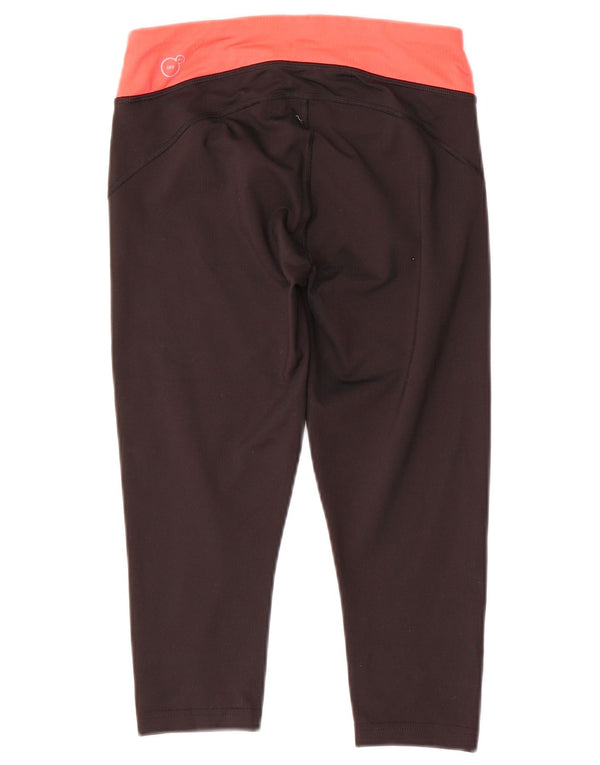Leggings Capri da donna Puma UK 8 Small Nero Colourblock Poliestere