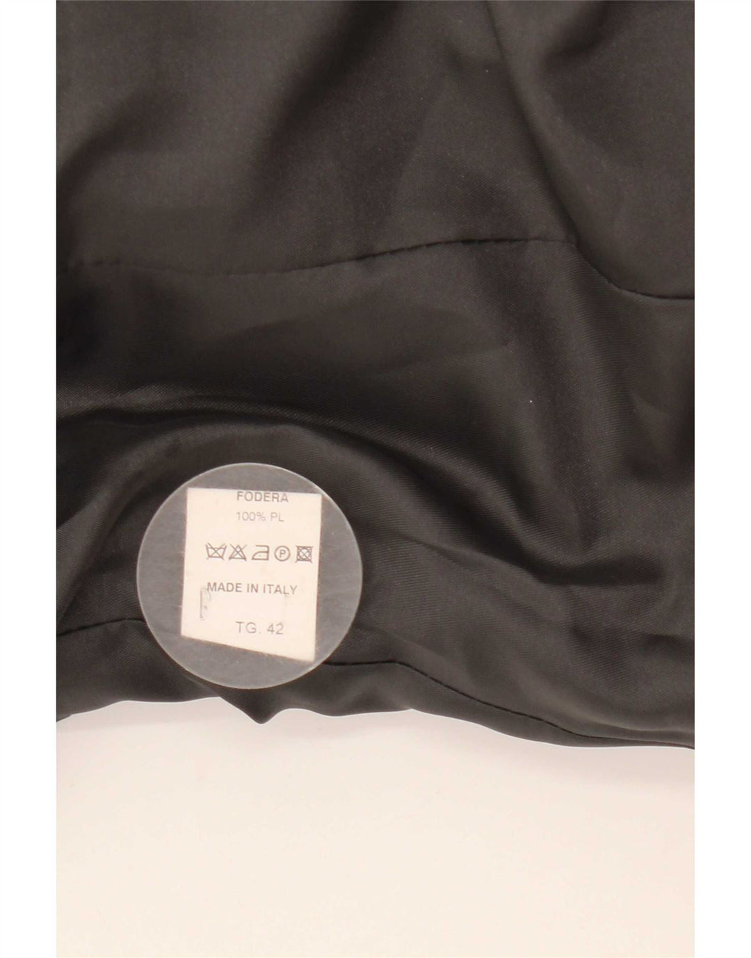 Cappotto doppiopetto vintage da donna IT 42 in lana grigio medio