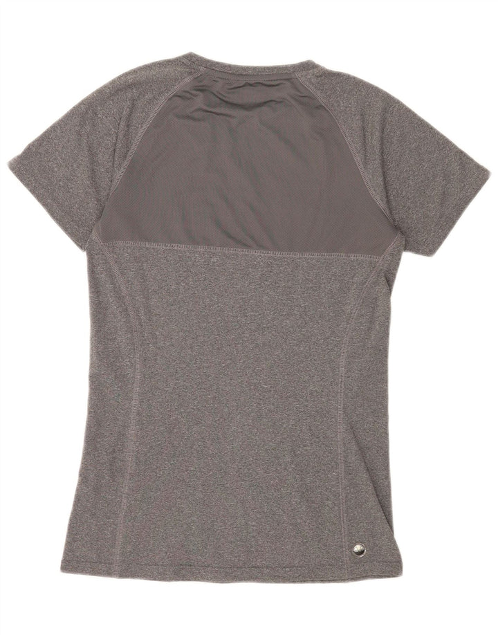 T-shirt grafica da donna Ellesse Top UK 12 Poliestere grigio medio