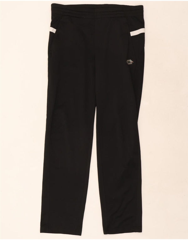 Lotto Mens Tracksuit Trousers Medium Black Colourblock