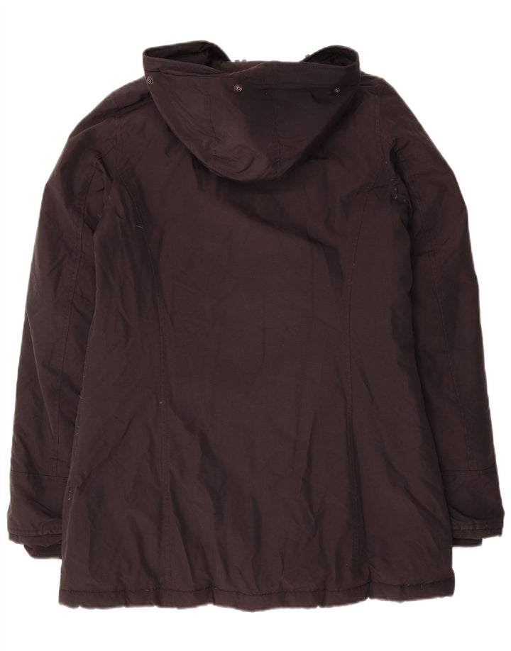 Cappotto imbottito con cappuccio da donna Woolrich UK 10 piccolo cotone nero