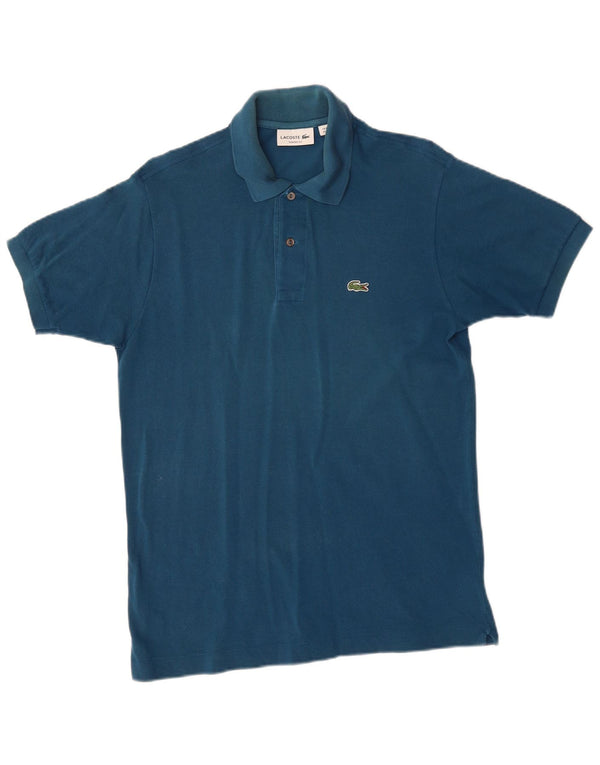 Polo da uomo Lacoste Classic Fit in cotone blu medio