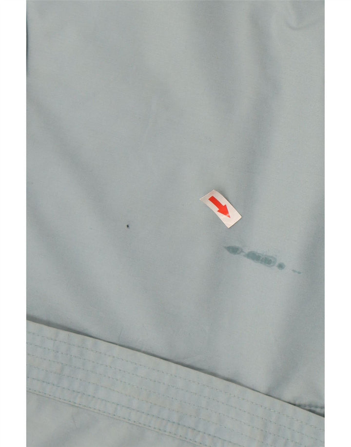 Giacca utilitaria con cappuccio da donna vintage UK 18 XL Blu