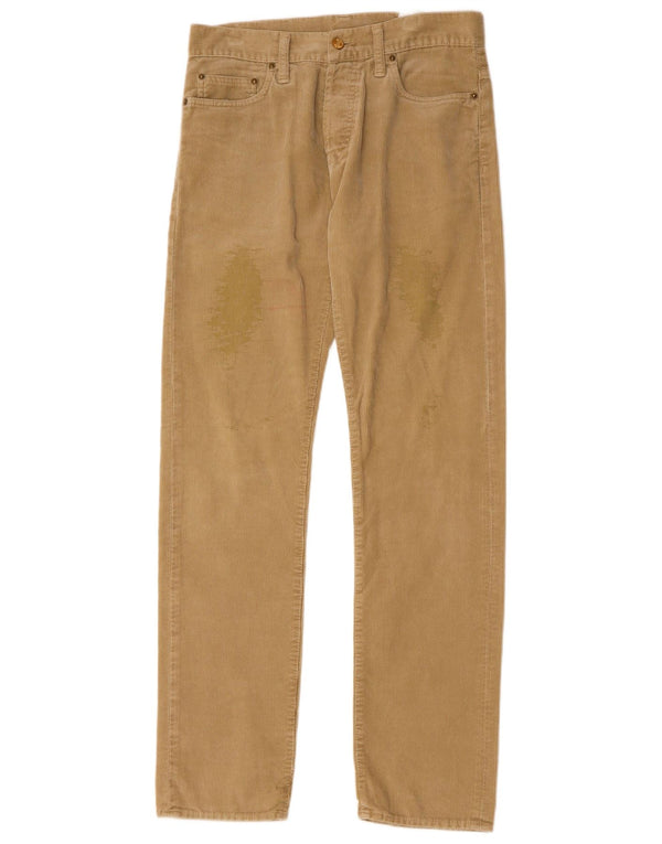 Pantaloni dritti da uomo in velluto a coste CARHARTT W29 L34 Poliestere beige