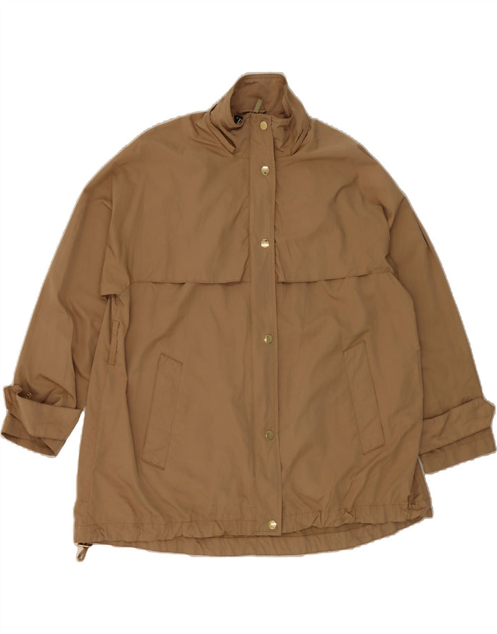 ZARA Womens Oversized Rain Jacket UK 10 Small Beige Polyester Vintage Zara and Second-Hand Zara from Messina Hembry 