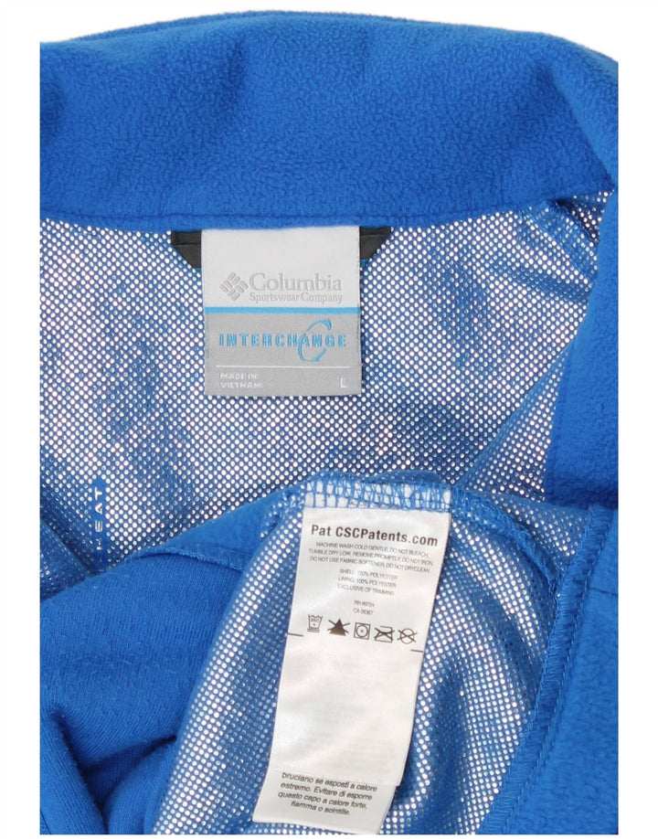Giacca in pile Columbia Interchange per ragazze 13-14 anni, grande, in poliestere blu