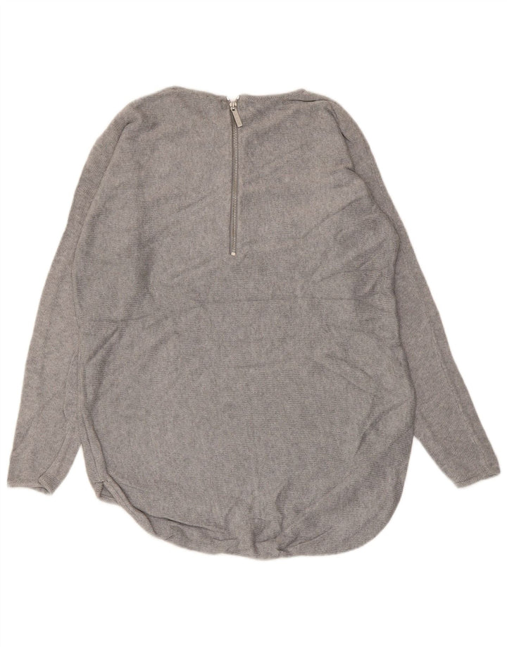 MICHAEL KORS Maglione da donna con scollo a barca UK 14 Grigio medio
