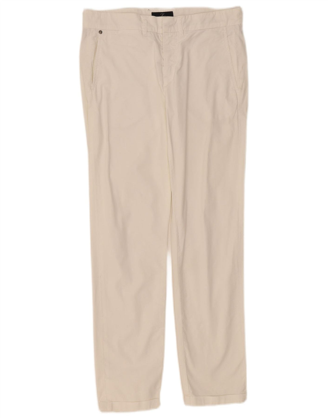 Pantaloni chino dritti da donna Fay W29 L29 cotone bianco