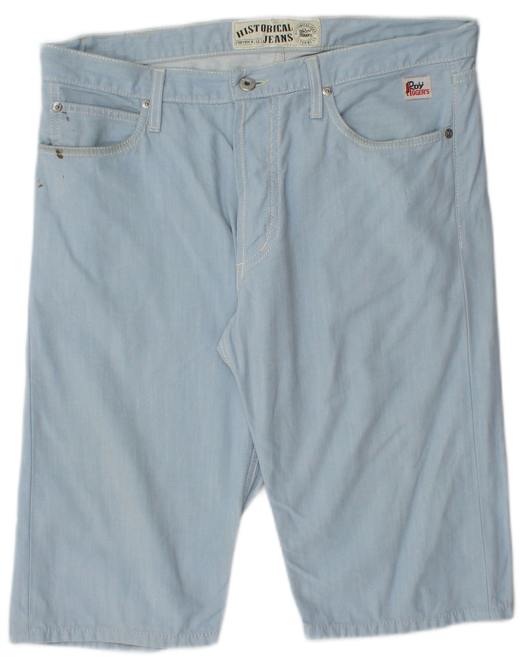 Pantaloncini casual da uomo Roy Rogers IT 48 medi W34 cotone blu