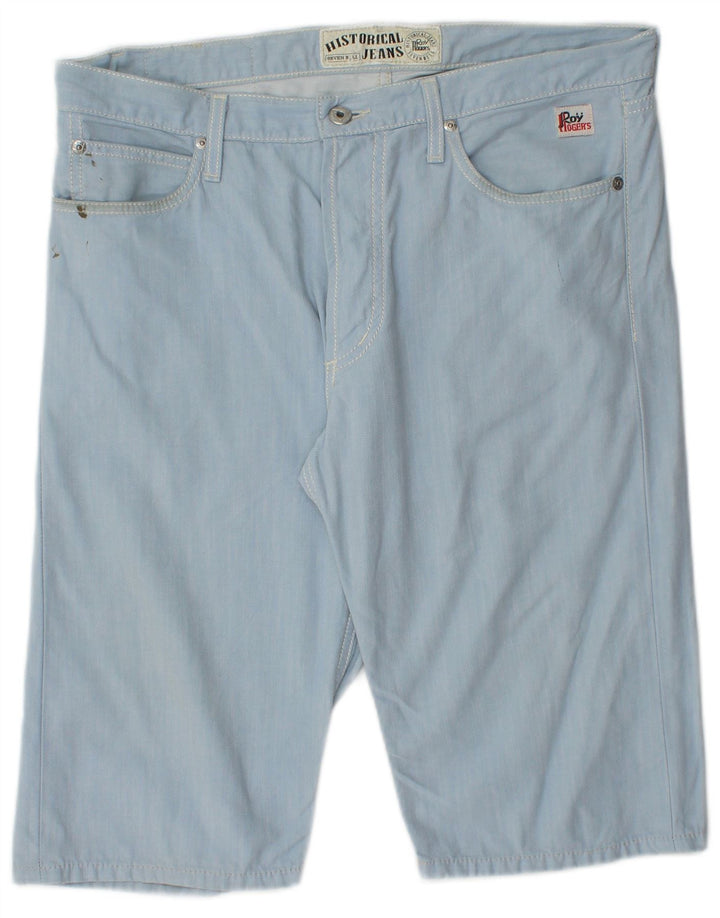Pantaloncini casual da uomo Roy Rogers IT 48 medi W34 cotone blu
