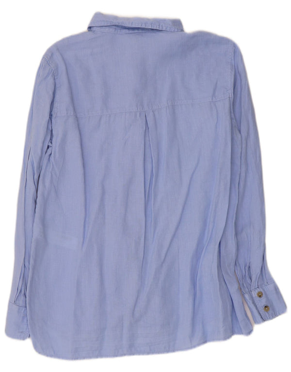 Camicia da donna Massimo Dutti EU 38 piccolo lino blu