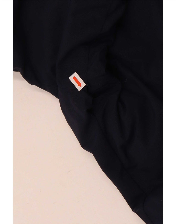 Giacca a vento con cappuccio da uomo Adidas UK 38 Medium Blu Navy Poliammide