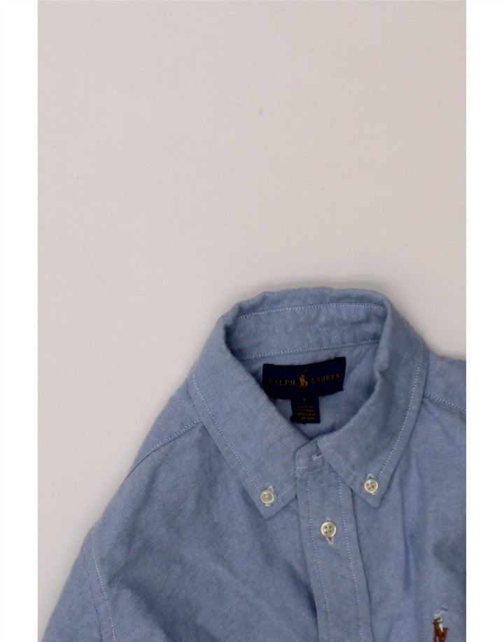 RALPH LAUREN Boys Shirt 6-7 Years Blue Cotton Vintage Ralph Lauren and Second-Hand Ralph Lauren from Messina Hembry 