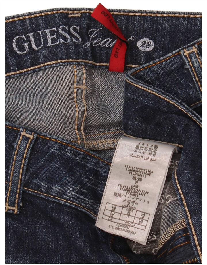 Jeans slim da donna Guess W28 L28 cotone blu navy