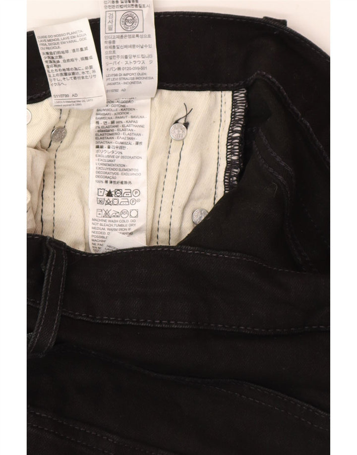 Jeans slim da uomo Levi's W30 L30 cotone nero