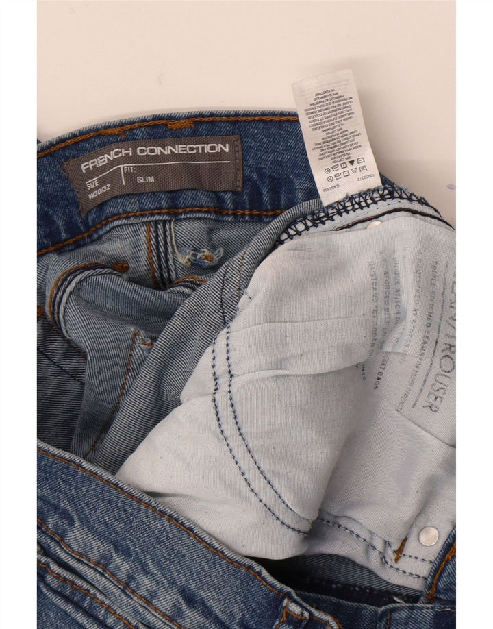 Jeans slim da uomo French Connection W30 L32 cotone blu