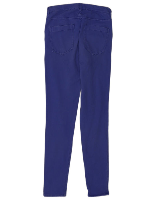 Pantaloni casual skinny da donna French Connection UK 10 piccoli W26 L29 blu