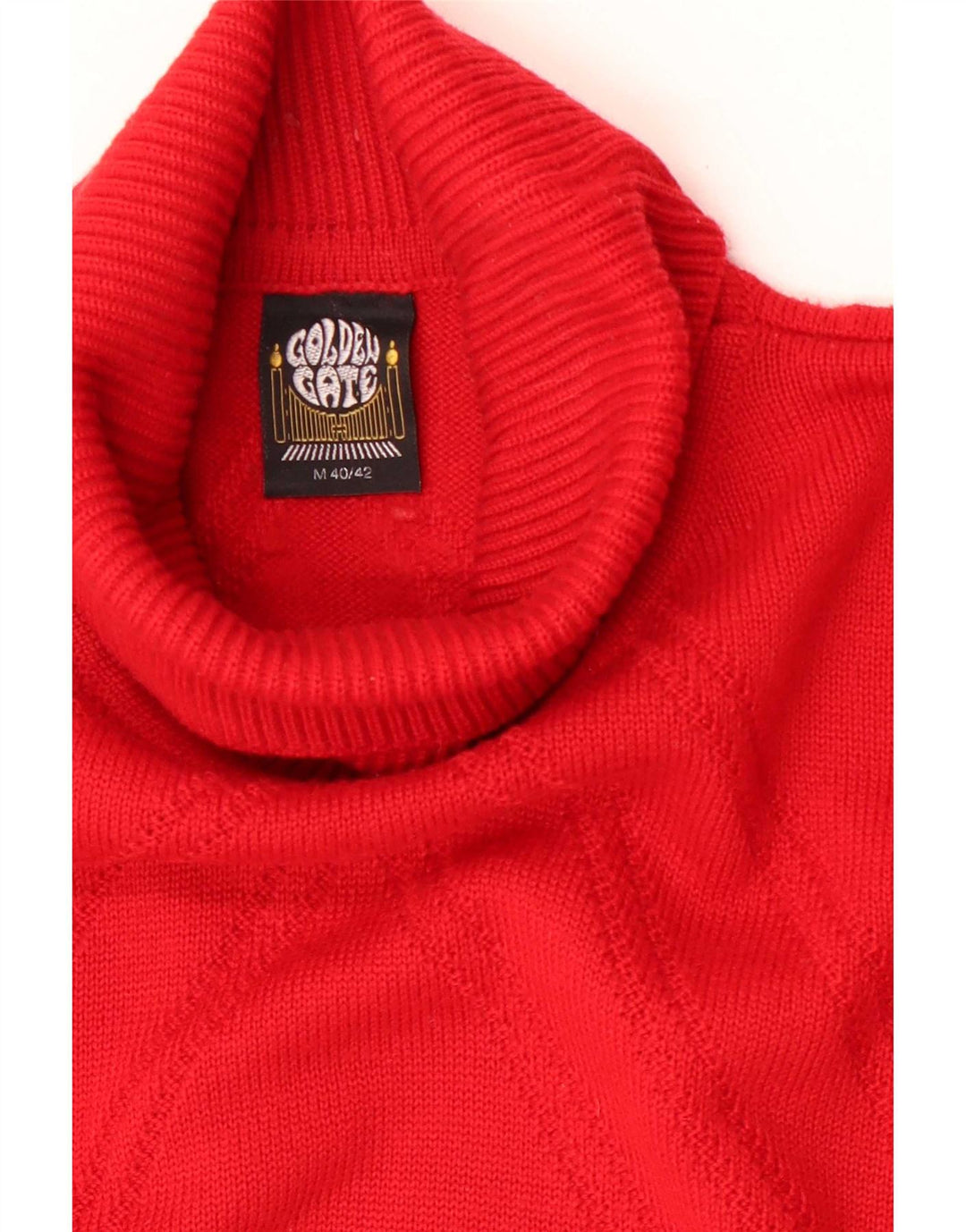 Golden Gate Maglione oversize da donna con collo alto e collo alto EU 40/42 Medio Rosso