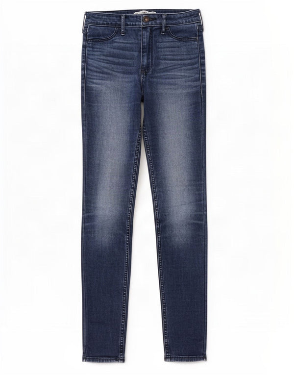 Jeans skinny Hollister da donna US 0 XS W24 L27 cotone blu