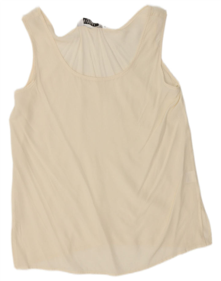 Canotta da donna Marella IT 46 Large in seta bianco sporco