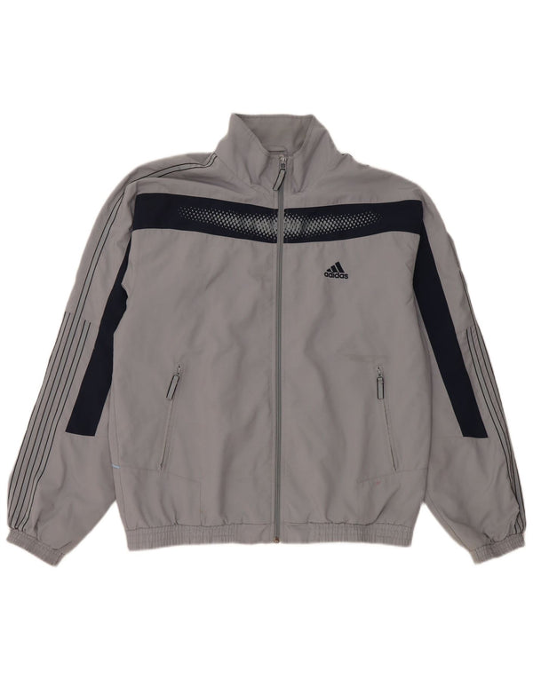 Giacca da ginnastica da uomo Adidas Top Jacket grigio medio color block