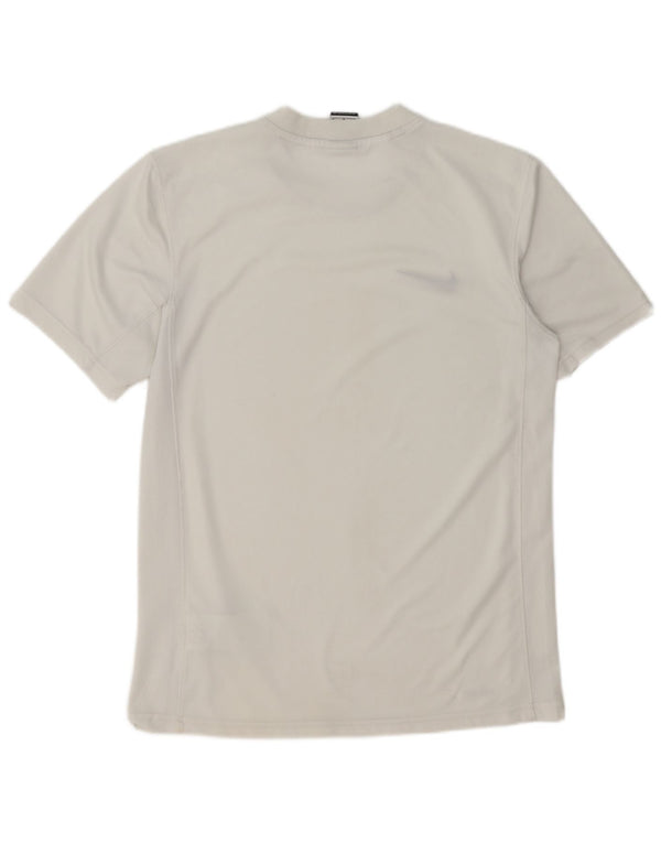 T-shirt Nike Dri Fit da uomo, top in poliestere bianco medio