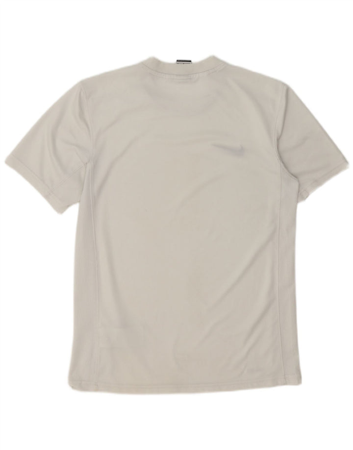 T-shirt Nike Dri Fit da uomo, top in poliestere bianco medio