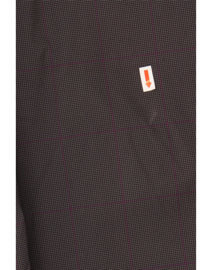 NIKE Mens Straight Chino Trousers W38 L32 Grey Check Polyester Vintage Nike and Second-Hand Nike from Messina Hembry 
