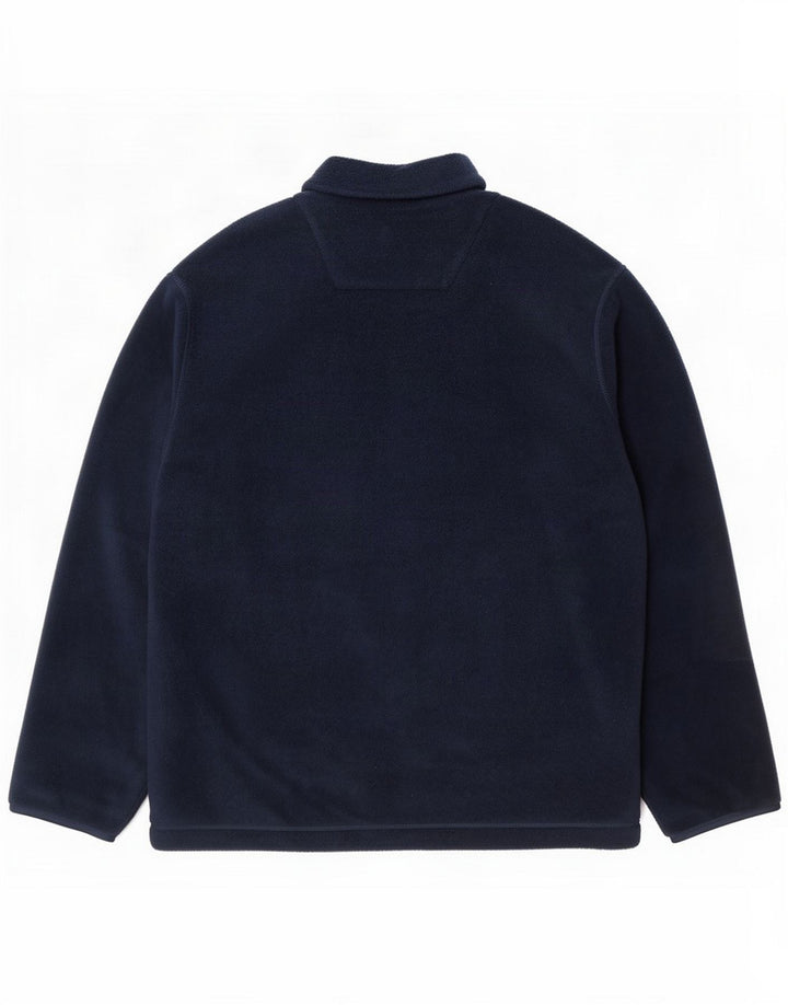 Giacca in pile da uomo Marks & Spencer UK 40 grande poliestere blu navy