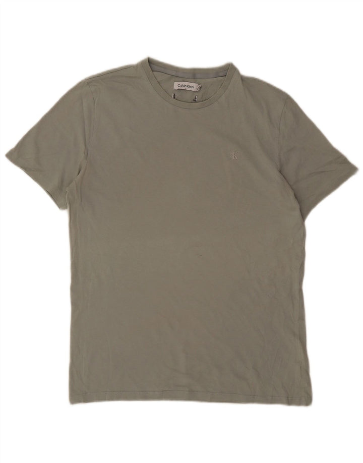 CALVIN KLEIN T-shirt da uomo Top piccola in cotone grigio