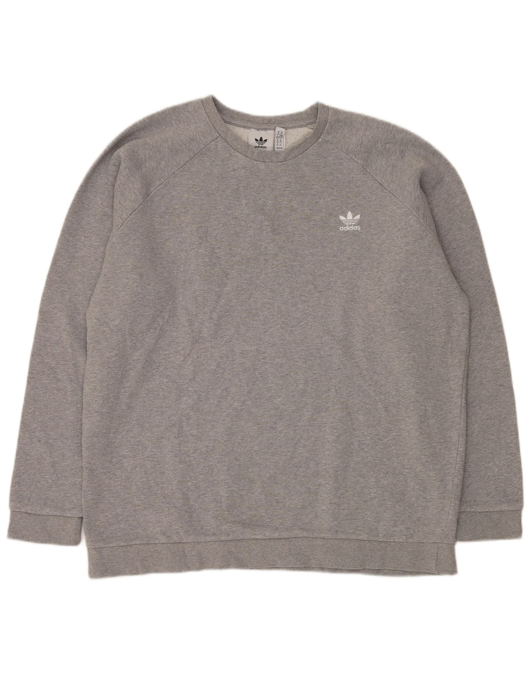Felpa da uomo Adidas Jumper XL in cotone chiazzato grigio