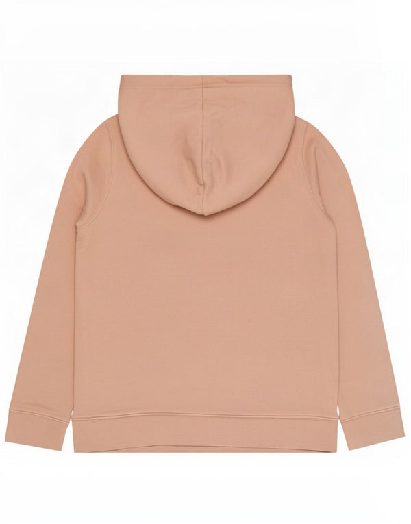 Felpa con cappuccio oversize grafica da donna Adidas UK 10 piccola in cotone rosa