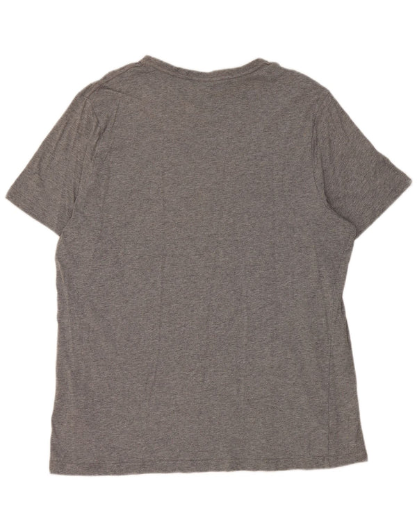 T-shirt grafica da uomo Puma Top 2XL cotone chiazzato grigio